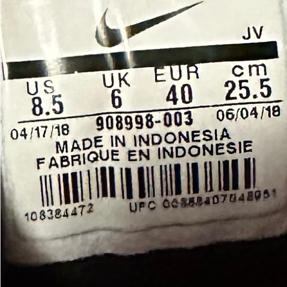 Nike lunarlon sneakers black and pink women’s size 8.5 - Picture 4 of 4